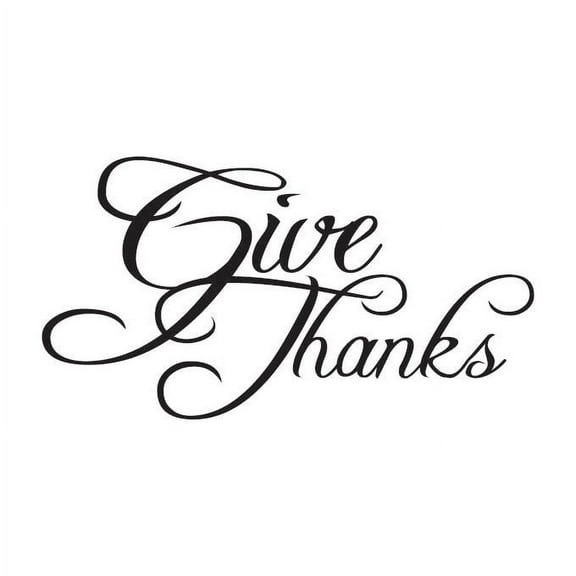 Give Thanks #2 Vinyl Decal - Large