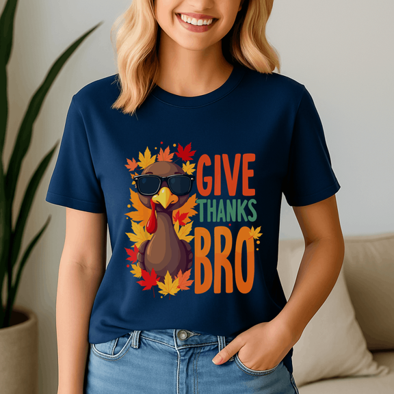 Give Thanks Bro Cute Turkey Toddler Thankful, Thanksgiving Shirt,Turkey Tee,Holiday Gift ,Happy Thanksgiving Tshirt,Turkey Day,Family Gobble ,Pumpkin,