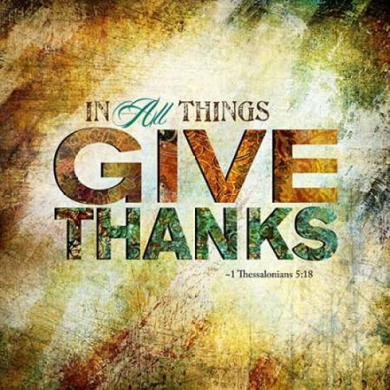 Give Thanks Canvas Art - Sally Barlow (24 x 24)