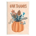 thumbnail image 1 of Give Thanks Fall Botanical Blooms Holiday Graphic Art Unframed Art Print Wall Art, 1 of 6