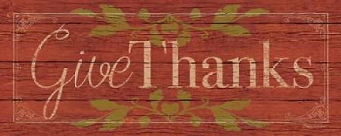 Give Thanks II Canvas Art - Stephanie Marrott (10 x 20)