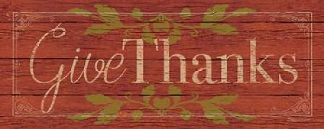 Give Thanks II Canvas Art - Stephanie Marrott (24 x 48)