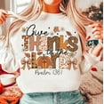 thumbnail image 1 of Give Thanks to the Lord Sweatshirt, Christian Fall Shirt with Leopard Pumpkin and Cross, Coquette Thanksgiving SWEAT Sweatshirt with Thankful Doodle Style BO120764, 1 of 5