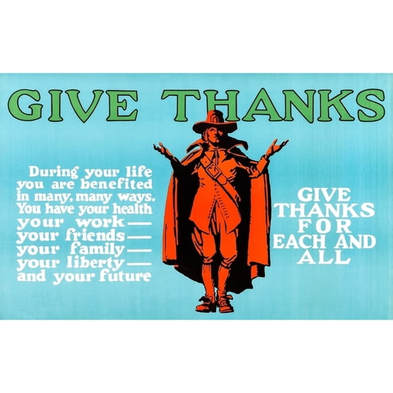 Give Thanks Poster Print by Unknown