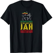 Give Thanks Praises Rastafari Reggae Jah Rasta Clothing T-Shirt