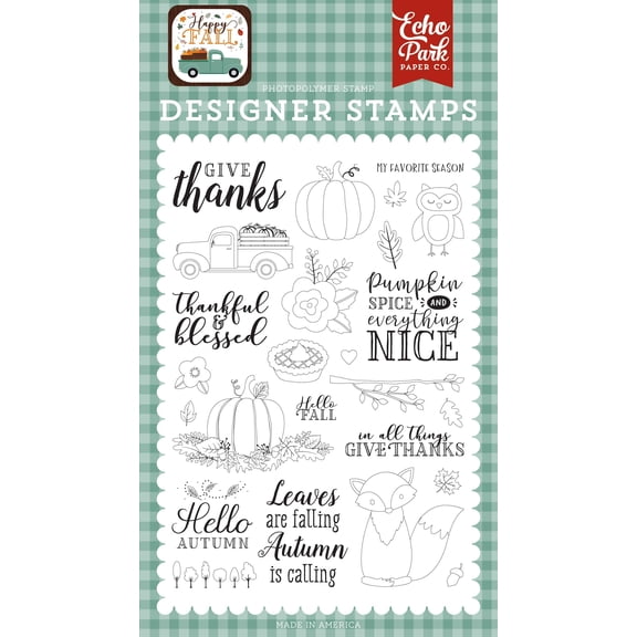 Happy Fall: Give Thanks 4x6 Stamp Set