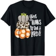 thumbnail image 1 of Give Thanks To The Lord Pumpkins Leopard Autumn Fall Vibes T-Shirt, 1 of 4