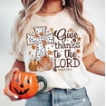thumbnail image 1 of Give Thanks To The Lord Shirt, Christian Fall T-Shirt with Leopard Pumpkin and Jesus Cross, Thanksgiving Coquette Tee, Autumn Faith Apparel, 1 of 5
