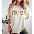 thumbnail image 1 of Give Thanks To The Lord T-Shirt, Bible Verse Thanksgiving Tee, Thankful Fall Shirt, Christian Family Tee, 1 of 5