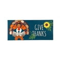 thumbnail image 1 of Evergreen Give Thanks Turkey Sassafras Indoor Outdoor Switch Doormat 1'10"x10" Multicolored, 1 of 5
