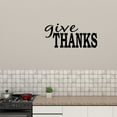 thumbnail image 1 of Give Thanks Vinyl Decal Thanksgiving Decor Pumpkin Decals Front Porch Decor Front Door Decal Window Decals Fall Decoration Decals JR824, 1 of 5