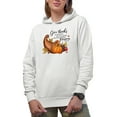thumbnail image 1 of Give Thanks to the Lord for He is Good, His Love Endures Forever Psalm 136 Art Merch Gift, White Hooded Sweatshirt or Hoodie, Small, 1 of 5