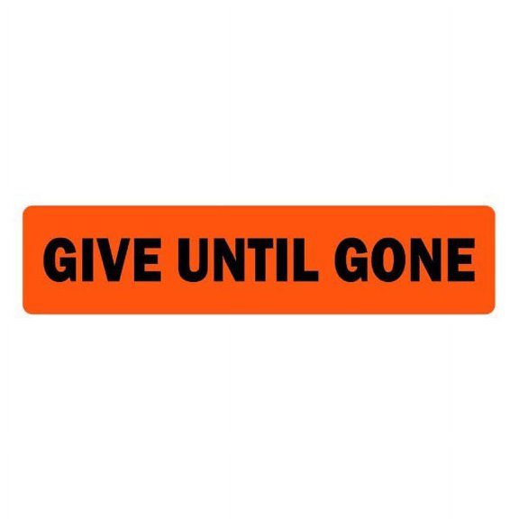 Give Until Gone Veterinary Labels