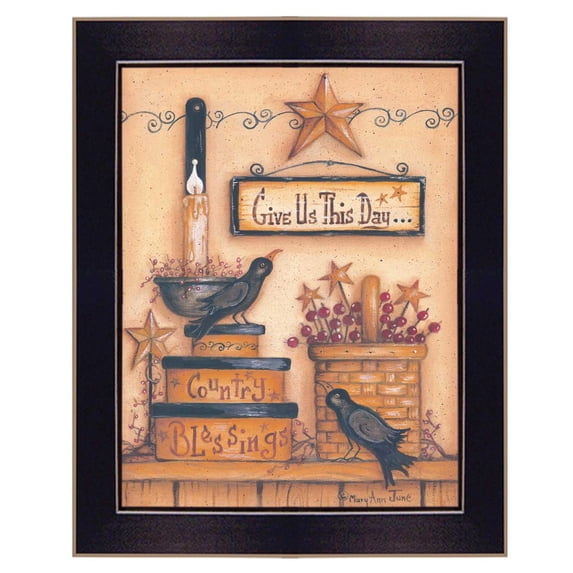 TrendyDecor4U Give Us This Day By Mary June Printed Wall Art MARY437-712