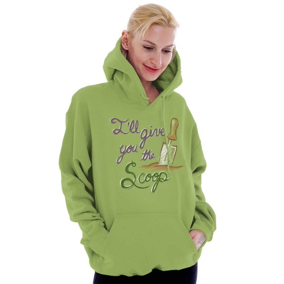 Give You Scoop Soil Gardening Tools Hoodie Sweatshirt Women Brisco Brands L
