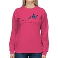 thumbnail image 1 of Give Yourself Time Butterfly  Sweatshirt Women -Image by Shutterstock, Female 3X-Large, 1 of 4
