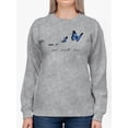 thumbnail image 1 of Give Yourself Time Butterfly  Sweatshirt Women -Image by Shutterstock, Female x-Large, 1 of 4