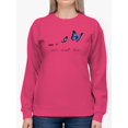 thumbnail image 1 of Give Yourself Time Butterfly  Sweatshirt Women -Image by Shutterstock, Female x-Large, 1 of 4