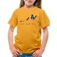 thumbnail image 1 of Give Yourself Time Butterfly  T-Shirt Juniors -Image by Shutterstock,  x-Small, 1 of 4