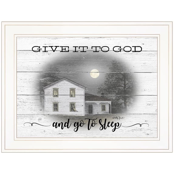 TrendyDecor4U Give It To God By Billy Jacobs Framed Print BJ1205-226G