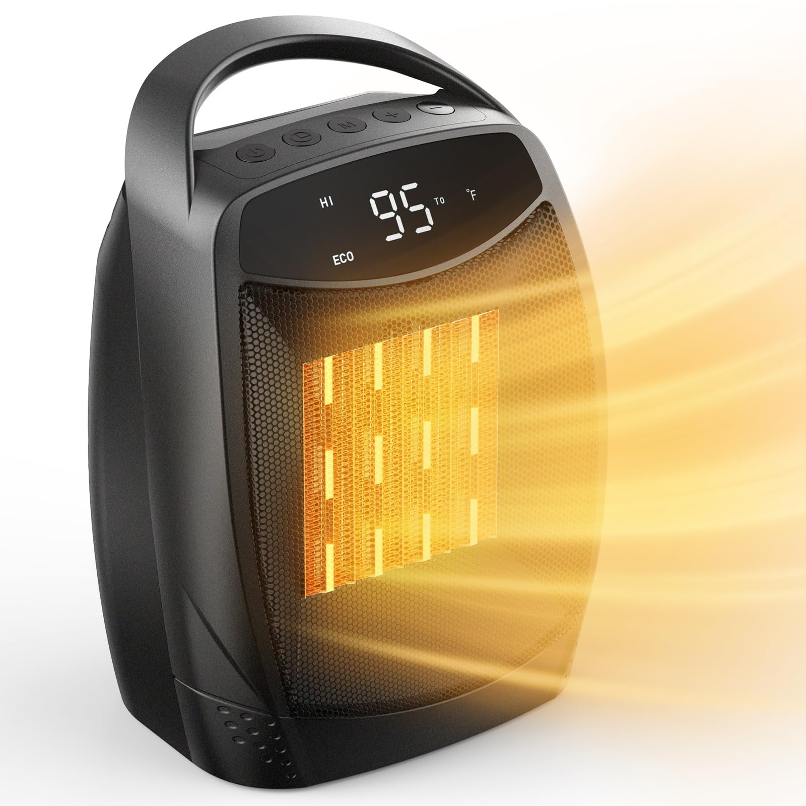 GiveBest Digital Space Heater, 750W Portable ETL Listed Electric Heater
