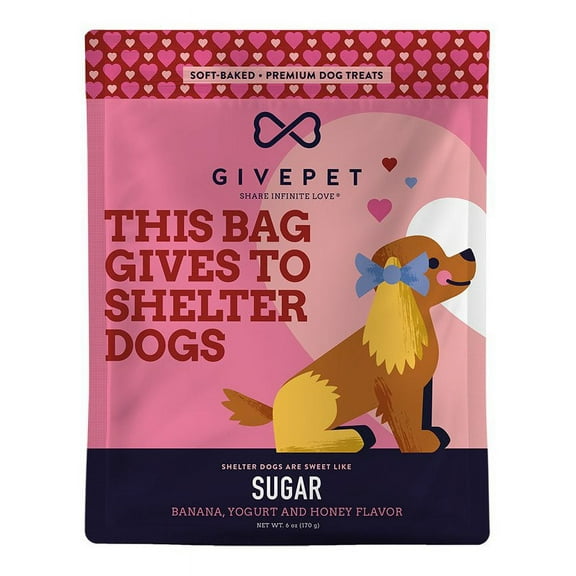 GivePet 756519189018 6 oz Holiday Dog Treat - Soft Chew Sugar