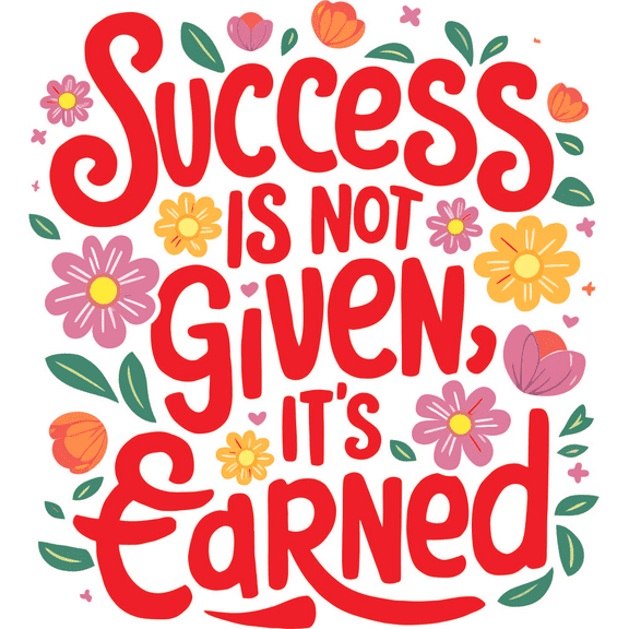 Not Given Success Quote Positive Life Motivation Inspiration Quotes Saying Colorful Wall Art Sticker Designs Vinyl Stickers For Home House Walls Rooms Windows Bedroom Decoration Size (18x20 inch)