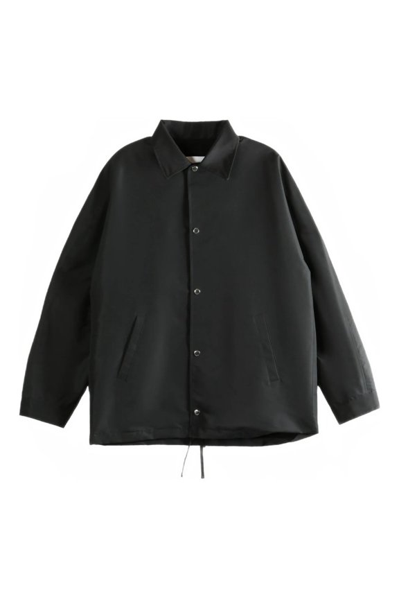 Black Coach Recycled Polyester Logo Jacket (Men's)