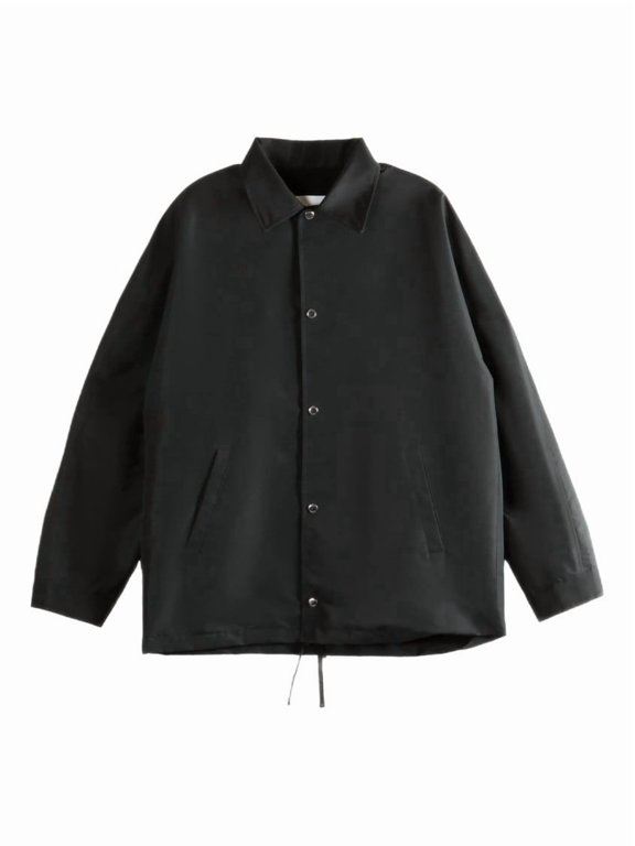 Black Coach Recycled Polyester Logo Jacket (Men's)