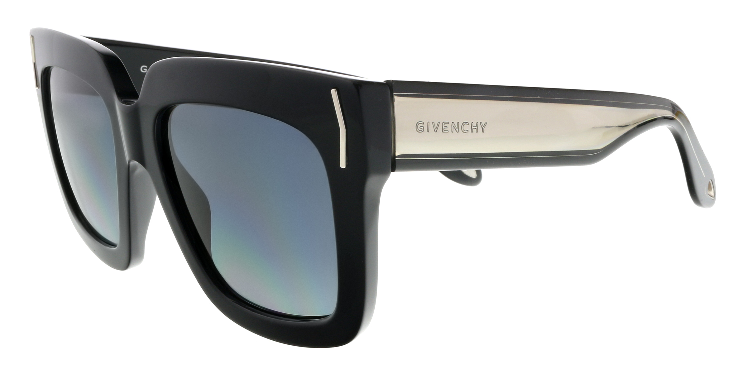 Givenchy GV 7015/S 0UDU Black Square Sunglasses - Walmart.com display picture 2