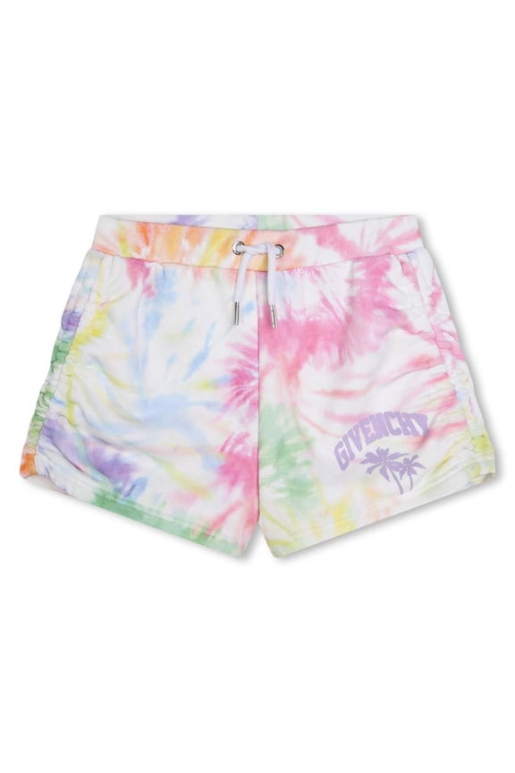 Girls Tie-Dye Print Bermuda Shorts, Size 8Y