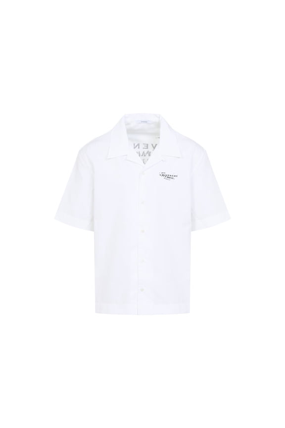 Short-Sleeve Button-Up Shirt With Camp Collar (Men's)
