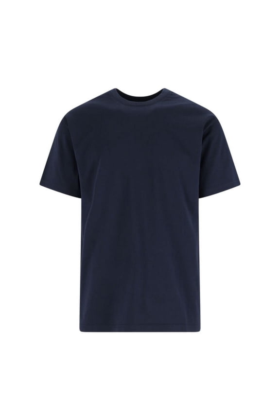 Navy Bold Logo Cotton T-Shirt (Men's)