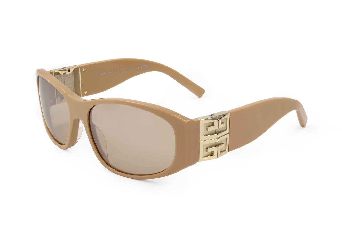 NEW GIVENCHY SUNGLASSES BEIGE BROWN UNISEX EYEWEAR GIVENCHY GIVENCHY GV40054I 57G Shiny Beige/Brown 58-16-125 Sunglasses  main image 2