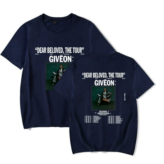 Giveon Dear Beloved The Tour 2025 T-Shirt Merch Women/Men Unisex Summer Short Sleeve Tshirt Streetwear