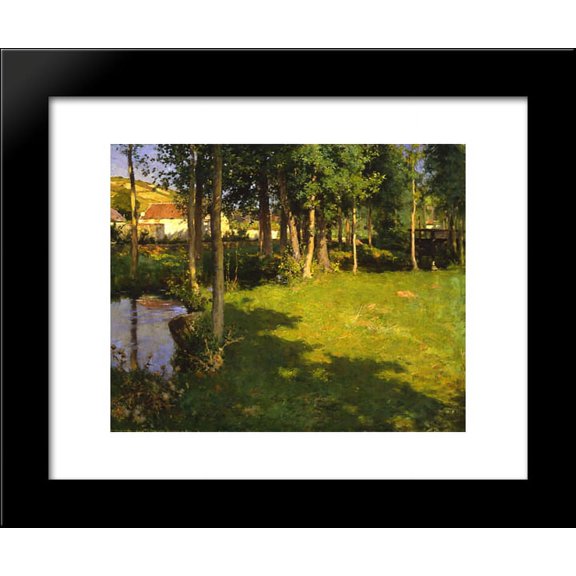 Giverny 20x24 Framed Art Print by Metcalf, Willard