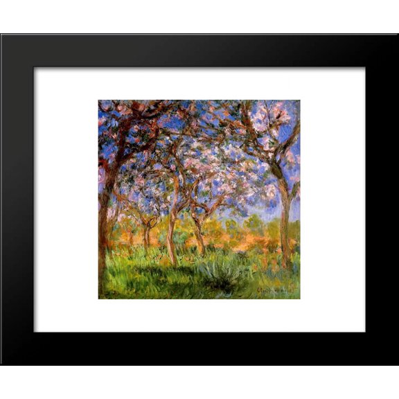 Giverny in Springtime 20x24 Framed Art Print by Monet, Claude