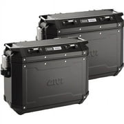 Givi OBKN37BPACK2A Outback Series 37L Aluminum Side Cases - Pair Left and Right - Black