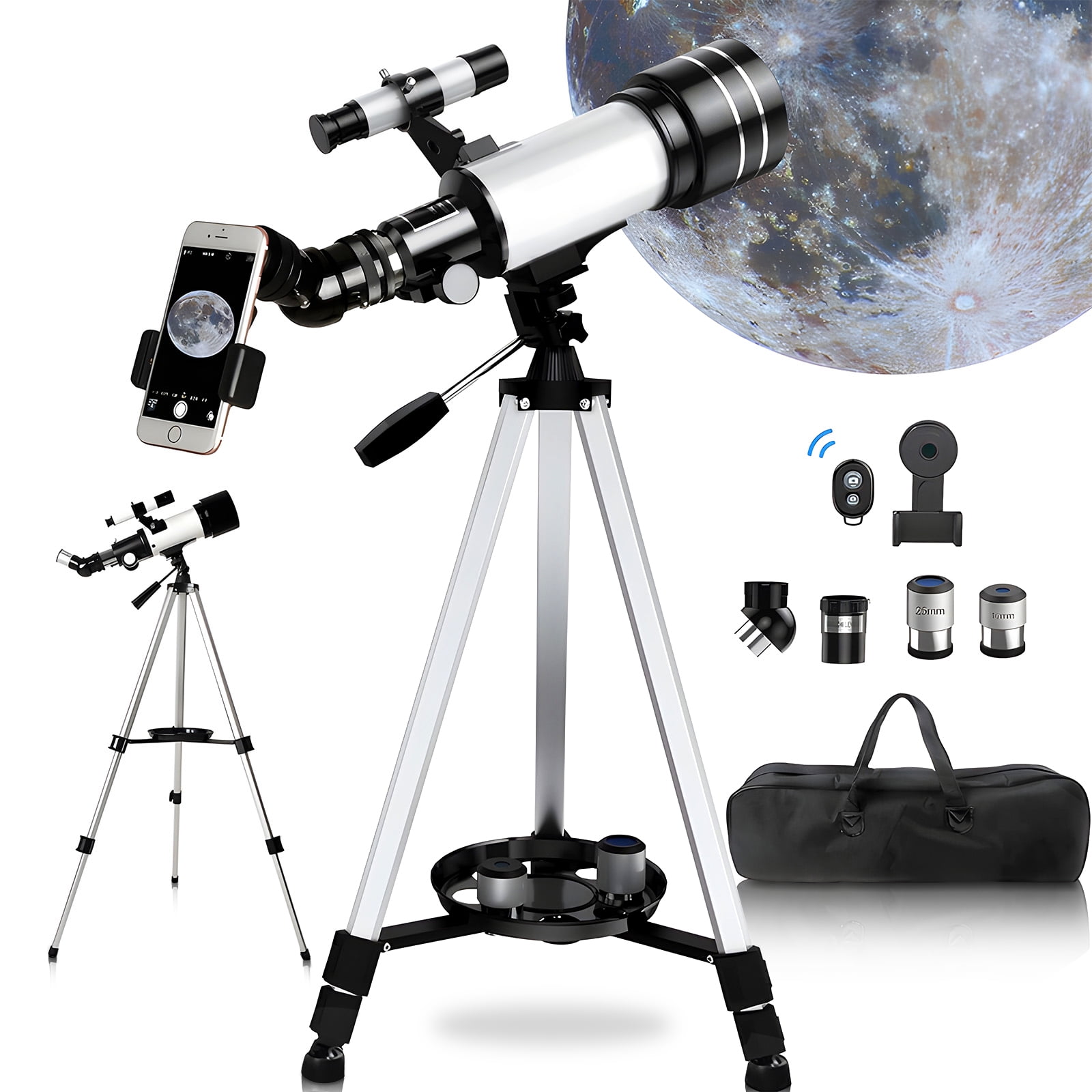 Givimo Telescope for Adults Astronomy, 400/70 Refractor Telescope
