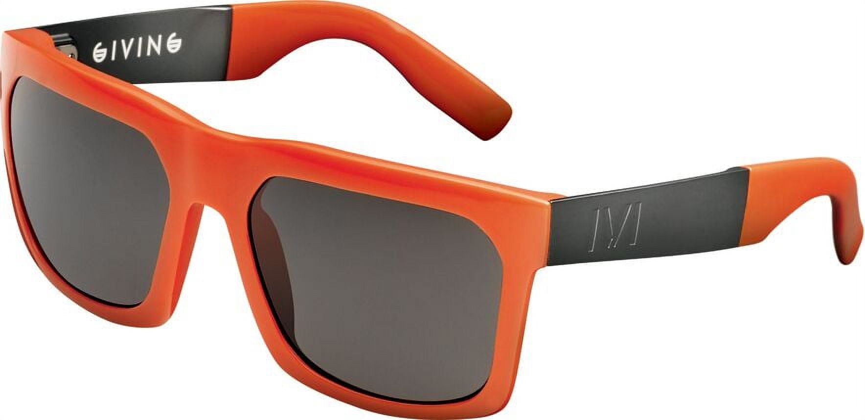 NEW IVI VISION giving - grey lens in polished blood orange - brushed gunmetal Giving - IVI Vision main image 2