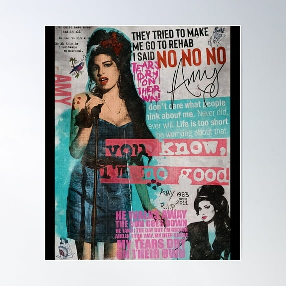 Giving By God Emotional Bass Vocals Amy Poster Music Cute Gift Poster Wall Art, Modern Wall Decor For Living Room Bedroom, 16x24 UNFRAMED