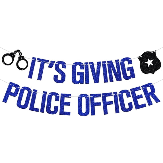 Cop Graduation Generic It's Giving Police Officer Banner, Congrats Officer, Officer Graduation ...