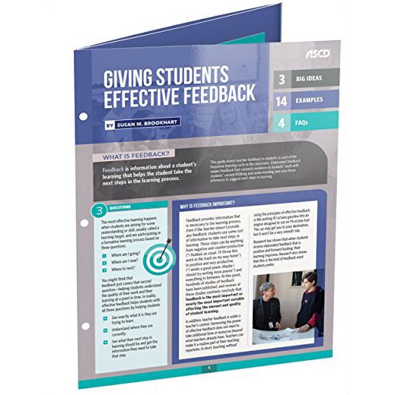 Pre-Owned Giving Students Effective Feedback : Quick Reference Guide (Paperback) 9781416623281