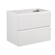 Giving Tree 24 in. W Wall-Mounted Bathroom Vanity WITHOUT Basin, White Color, With Two Drawers, Pre-Assembled