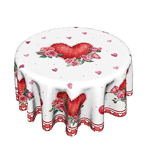 Giwawa Happy Birthday Round Tablecloth 60" Black Gold Birthday Cake Confetti Flags Balloons Gifts Decorative Circle Table
