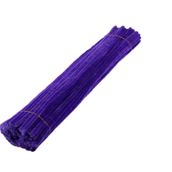 Giyblacko 100PC Chenille Stem Solid Color Pipe Cleaners Set for DIY Arts Crafts Decoration