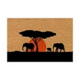 thumbnail image 1 of Giyblacko Area Rug Door Mats Elephant Grassland and Sunset Carpet Floor Mats, 1 of 5