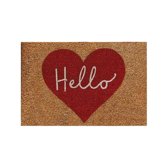 Giyblacko Area Rug Door Mats Floor Mat Valentine's Day Living Room Bedroom Red Love Heart Rug Valentine's Day Home Decoration