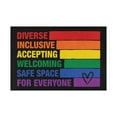 thumbnail image 1 of Giyblacko Area Rug Door Mats Rainbow Praises People, Encourages Confidence, Words, Beautiful Floor Mats, 1 of 5