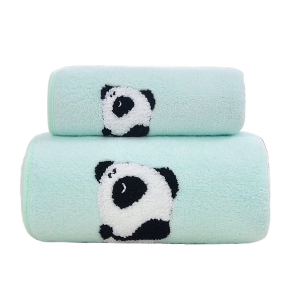 Giyblacko Bath Towels Coral Fleece Can Absorb Water Wash Face With Take A Bath Thicken Creative Adult Couple Gift Towel Large Bath Towel Set
